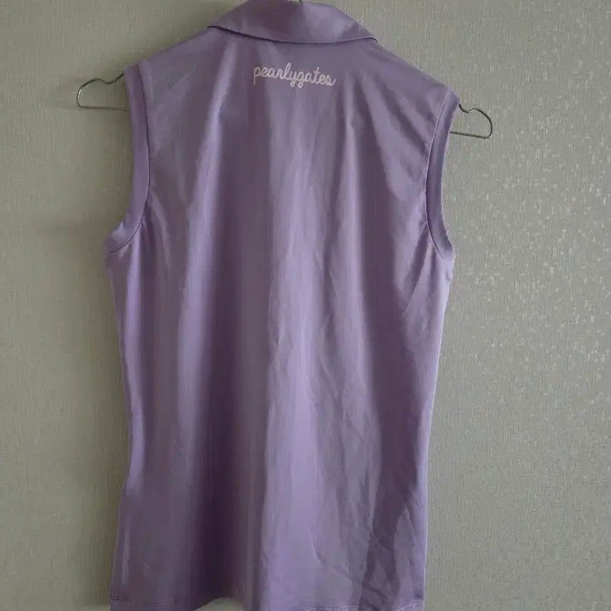 [BUNJANG] PEARLY GATES Sleeveless Polo Shirt / PEARLY GATES 퍼플 민소매 폴로티셔츠