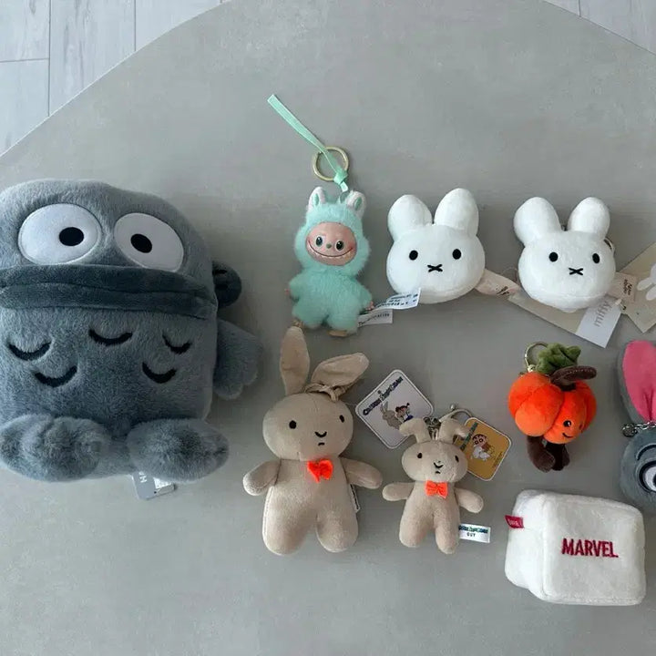 [BUNJANG] Various Character Keyrings / 한교동,미피,유리토끼,마블지갑등 캐릭터 인형 키링