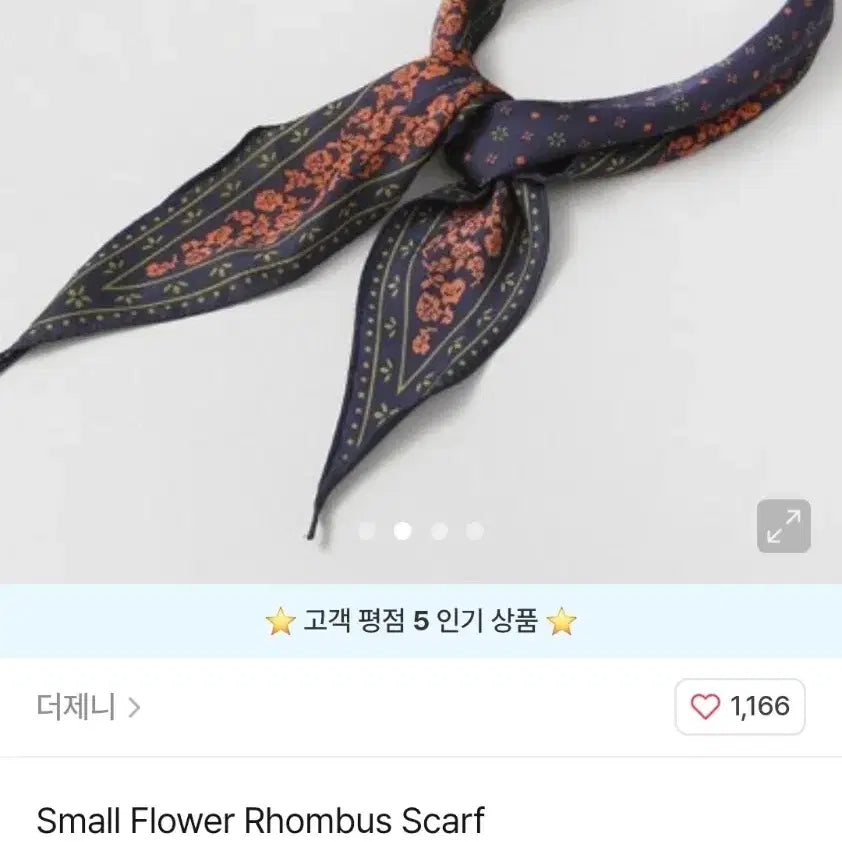 [SOLD OUT] 플라워 패턴스카프 (새상품)