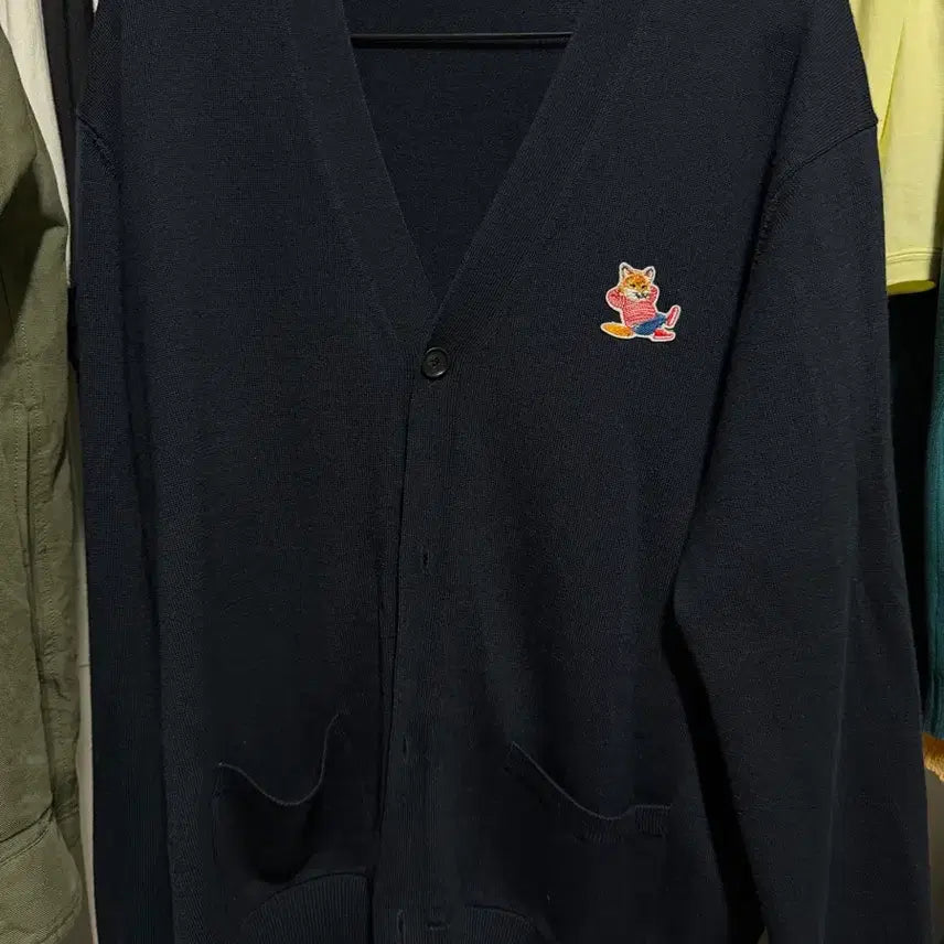 [BUNJANG] Maison Kitsune Navy Cardigan / 메종키츠네 가디건
