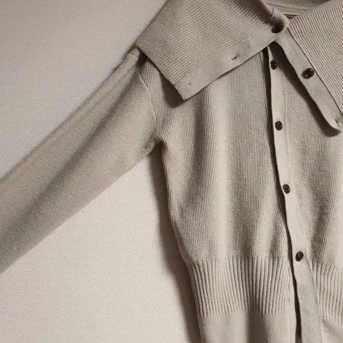 [BUNJANG] System Button Tab Knit Cardigan / 시스템 system 버튼탭  니트 탑 가디건 프리 사이즈 정품