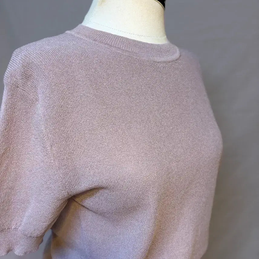 [BUNJANG] Cocoa Summer Knit T-Shirt / 코코아 여름원사니트 반팔티셔츠 라운드넥