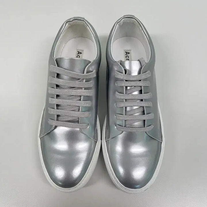 [BUNJANG] Acne Studios Metallic Silver Sneakers / [정품] 아크네스튜디오 메탈릭 실버 스니커즈 36(230~235)