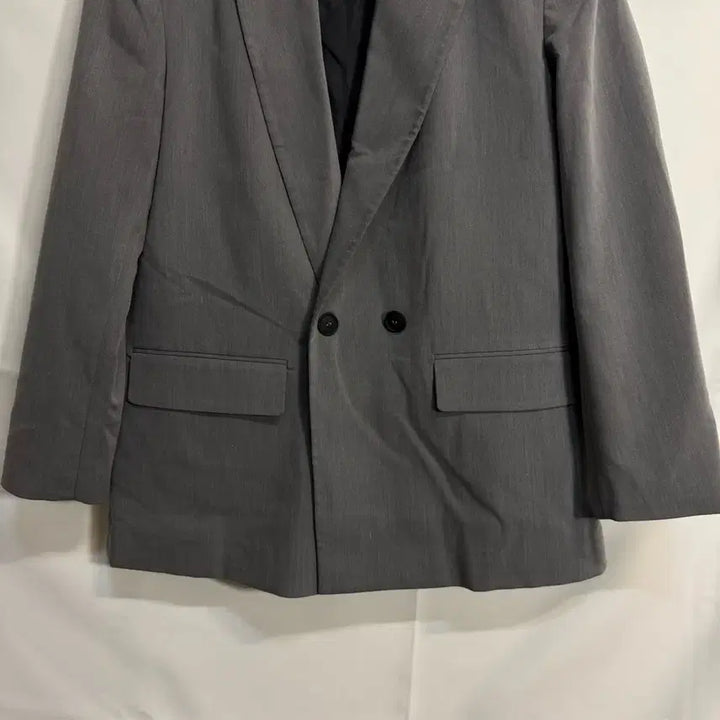 [BUNJANG] ZARA Double Breasted Blazer Gray / 자라 더블 브레스티드 블레이저 그레이