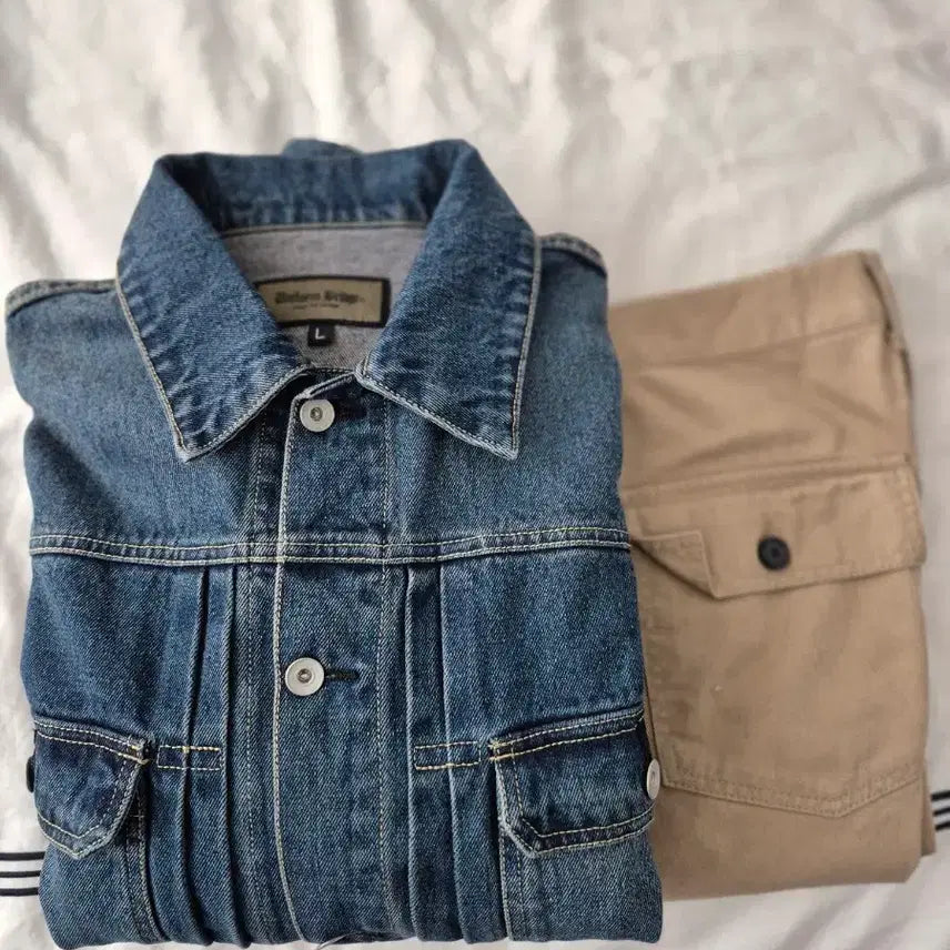 [SOLD OUT] 유니폼브릿지  데님 자켓 L 사이즈,팬츠 일괄