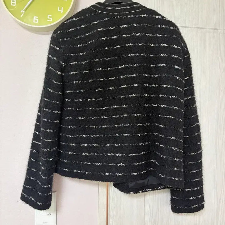 [BUNJANG] Sj Sj Glitter Stripe Jacket / 한섬 SjSj 글리터 스트라이프 자켓