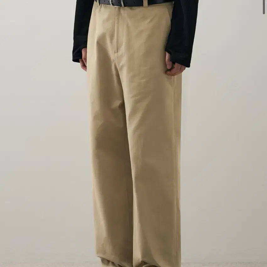 [SOLD OUT] (새상품)(L) [패션플래닛X드로우핏] 세미 와이드 치노 팬츠 BEIGE
