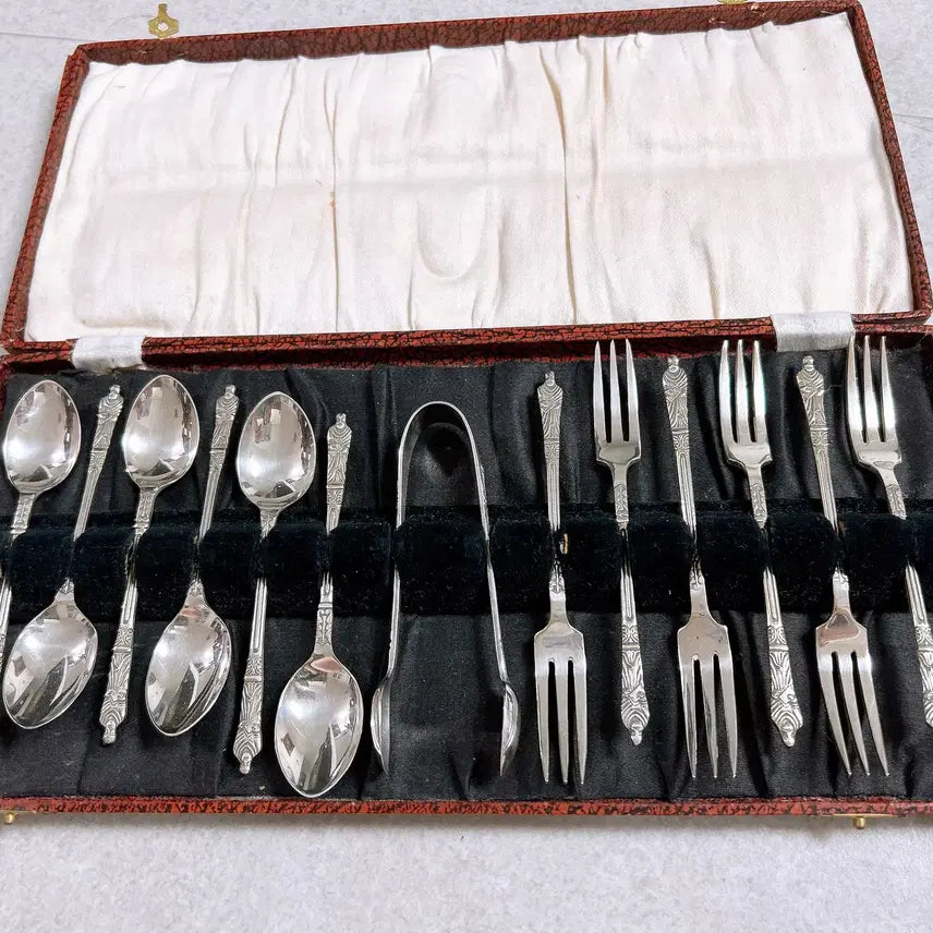 [BUNJANG] Silver Plate Cutlery Full Set / 실버플레이트 수저포크 풀세트