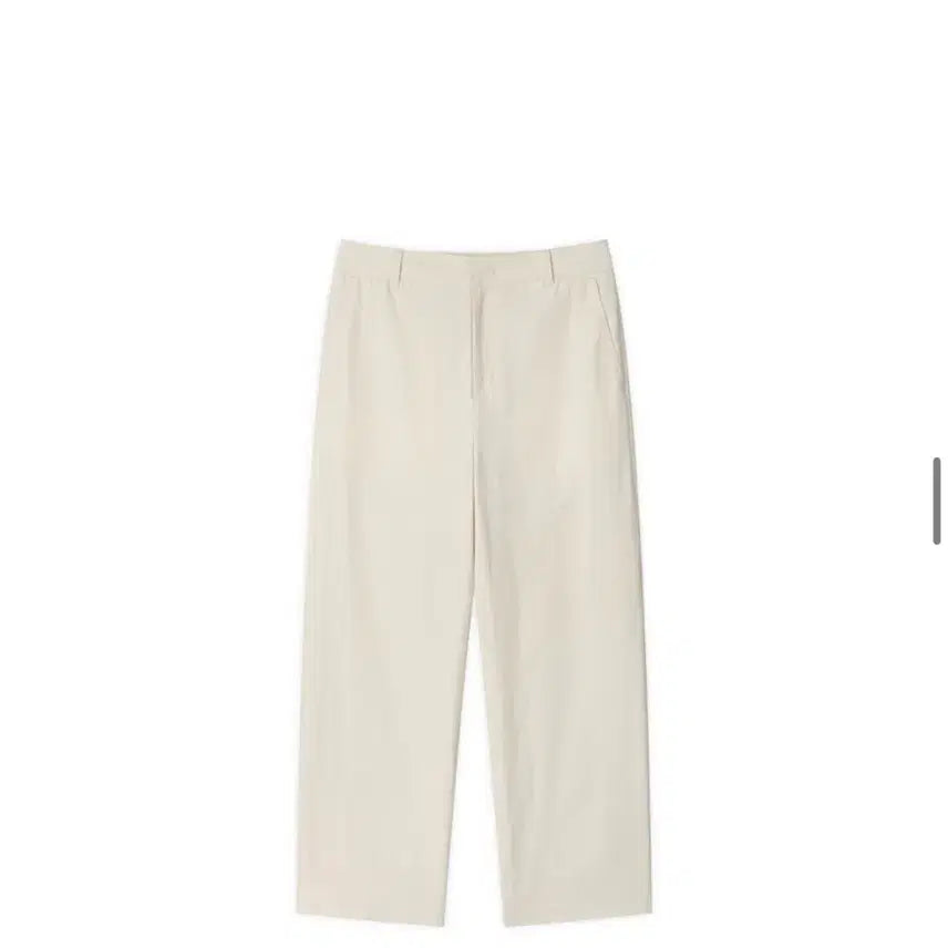 [SOLD OUT] (새상품)(L) [패션플래닛X드로우핏] 세미 와이드 치노 팬츠 IVORY