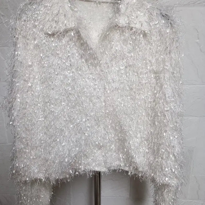 [BUNJANG] See-through Feather Cardigan / 시스루 깃털 가디건
