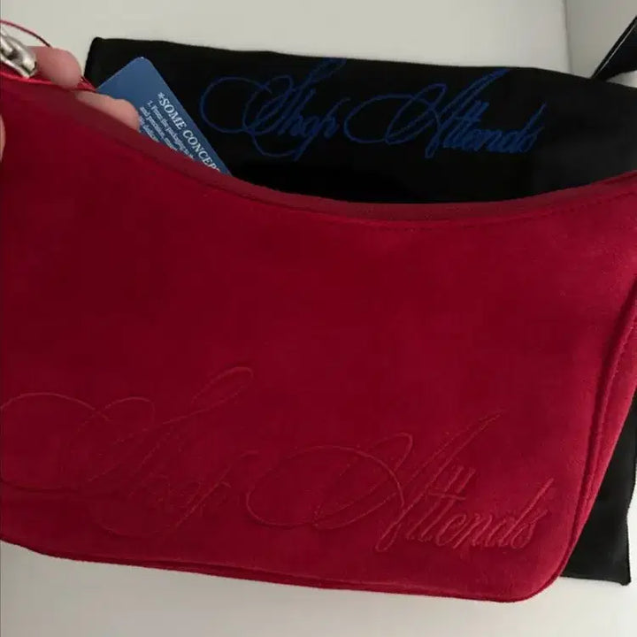 [BUNJANG] Attends Suede Top Handle Bag (Red) / attends 어텐즈 스웨이드 탑 핸들 백(레드)