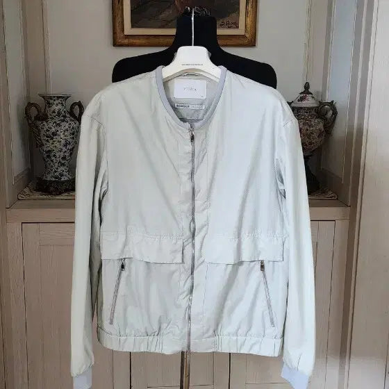 [BUNJANG] ZIOZIA Bomber Jacket Light Blue / 지오지아 봄버자켓  라이트블루