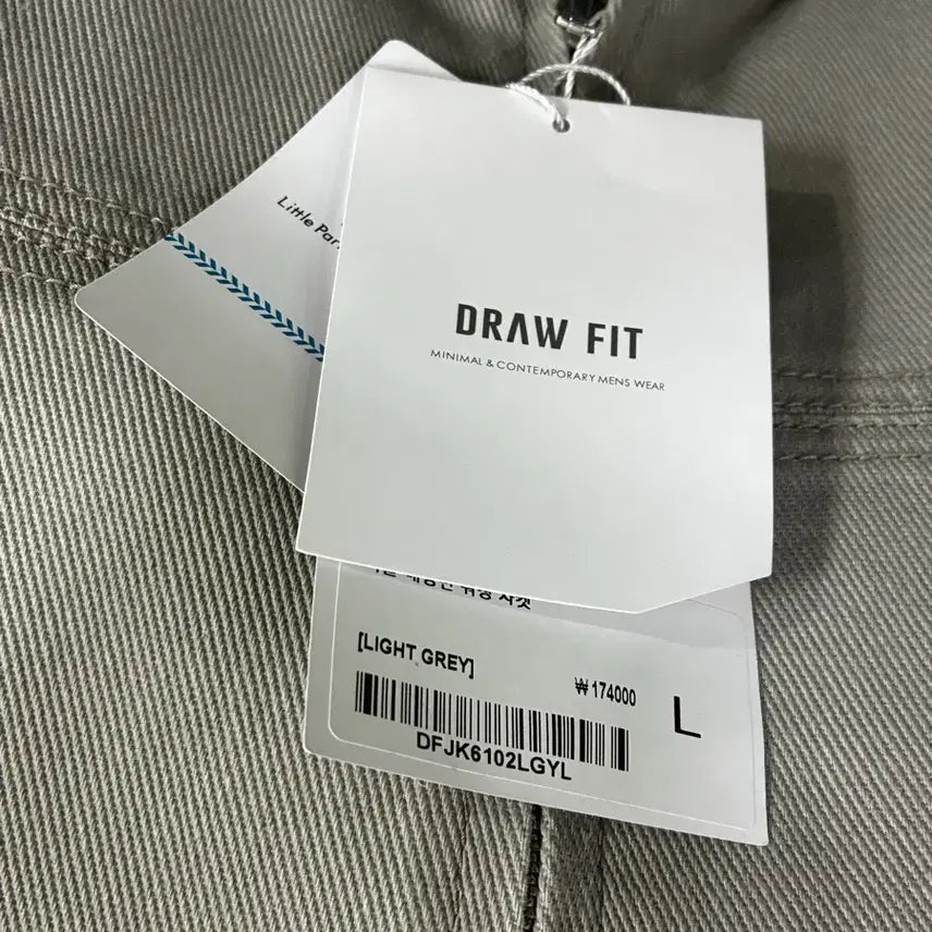 [SOLD OUT] (새상품)(L) 드로우핏 이글 해링턴 워싱 자켓[LIGHT GREY]판매