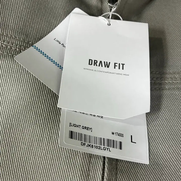 [SOLD OUT] (새상품)(L) 드로우핏 이글 해링턴 워싱 자켓[LIGHT GREY]판매