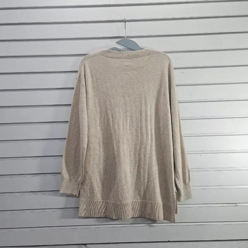 [BUNJANG] V-Neck Knit Top / 연베이지 V넥 여성 니트티/보물찾기천사