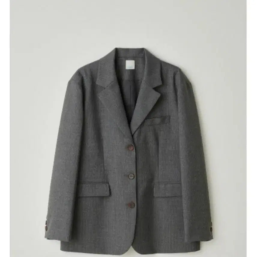 [BUNJANG] TANNAT Gray Striped Jacket / 타낫 그레이 스트라이프 자켓