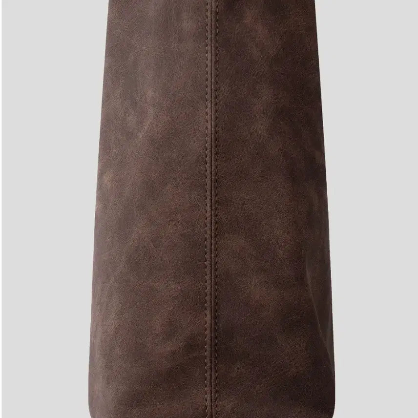 [BUNJANG] Vintage Leather Pocket Shoulder Bag / 빈티지 레더 포켓 숄더백