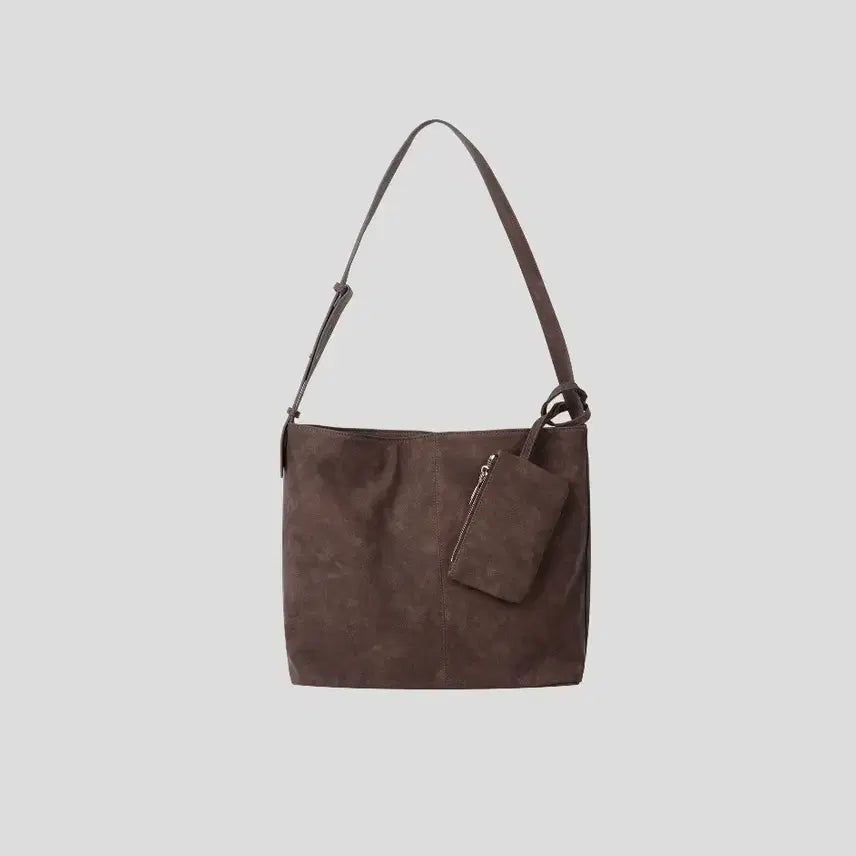 [BUNJANG] Vintage Leather Pocket Shoulder Bag / 빈티지 레더 포켓 숄더백