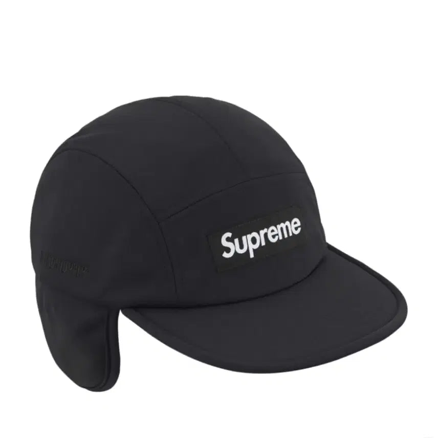 [BUNJANG] Supreme Windstopper Earflap Camp Cap Black / 슈프림 윈드스토퍼 이어플랩 캠프캡 블랙