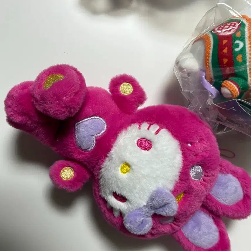 [BUNJANG] Sanrio Hello Kitty Rabbit Plush Keychain Bundle Set / 최저가! 토끼 키티 인형 키링 모몽가 하치 우사기 추가 인형 일괄