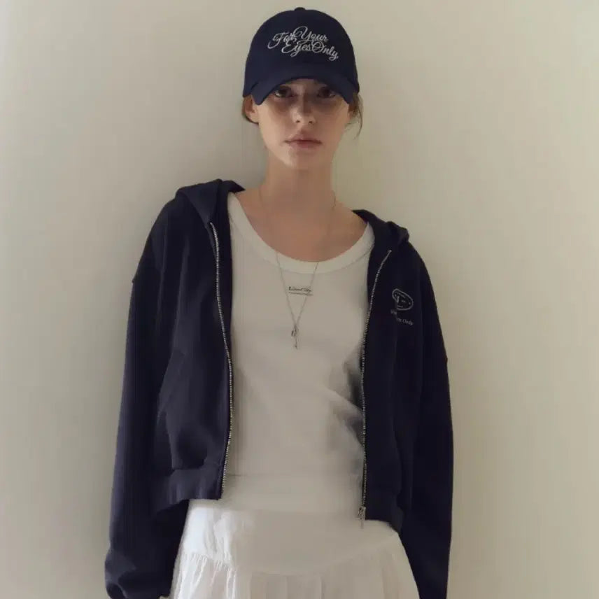 [BUNJANG] For Your Eyes Only Basic Ball Cap Navy / 포유온 베이직 볼캡 네이비 새상품 판매합니다.