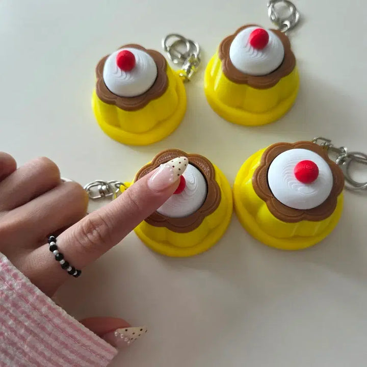 [BUNJANG] Pudding Clicker Keyring / 푸딩 클릭커 키링