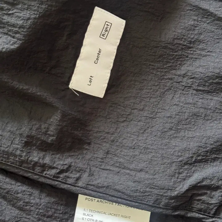 [BUNJANG] Post Archive Faction (PAF) 5.1 Technical Jacket - Light Black / 포스트아카이브팩션 (파프) 5.1 테크니컬 자켓 라이트 블랙
