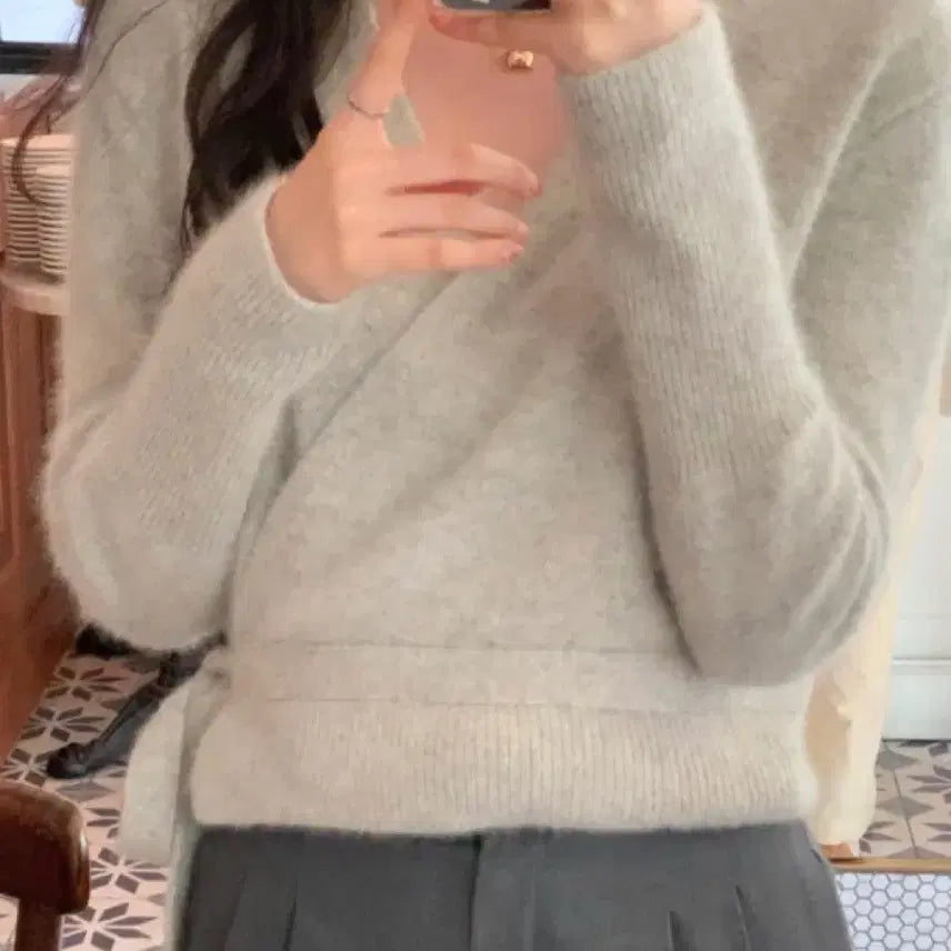 [BUNJANG] Leplaine Liss Wrap Knit / 르플레인 lith 리스 랩 니트