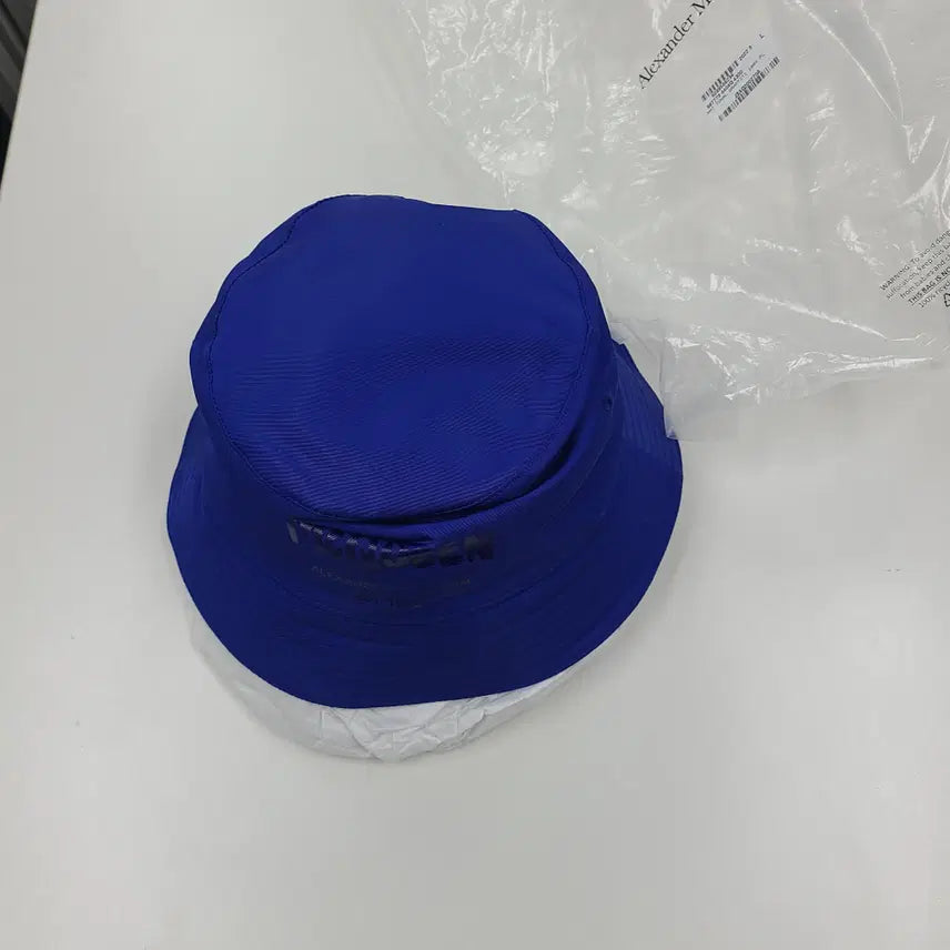 [BUNJANG] Alexander McQueen Bucket Hat Blue Size L / 알렉산더맥퀸 버킷햇 블루 사이즈L