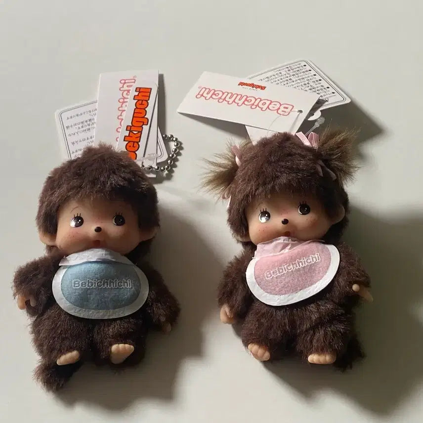[BUNJANG] Bebechichi Monchhichi Keychain Set / 베비치치 몬치치 키링 남여 키링 몬치치 키링