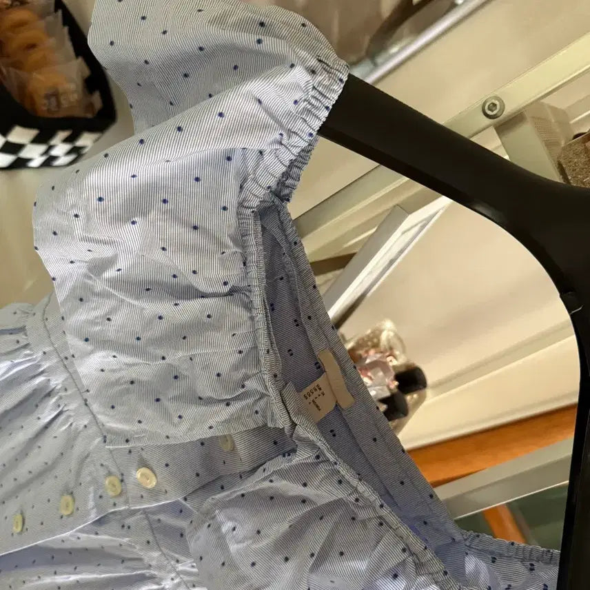 [BUNJANG] H&amp;M Blue Striped Two-Way Off-Shoulder Long Dress / [H&amp;M]블루 스트라이프 투웨이 오프숄더 롱 원피스