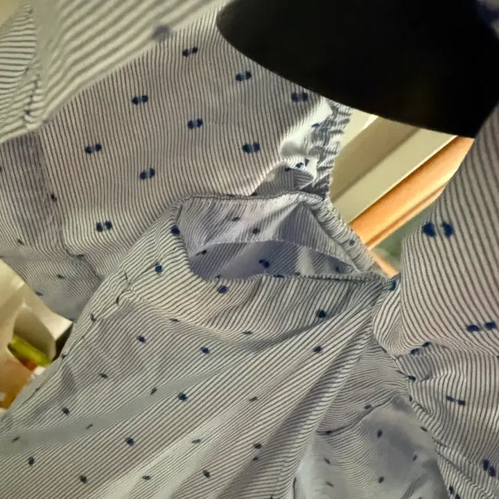 [BUNJANG] H&amp;M Blue Striped Two-Way Off-Shoulder Long Dress / [H&amp;M]블루 스트라이프 투웨이 오프숄더 롱 원피스