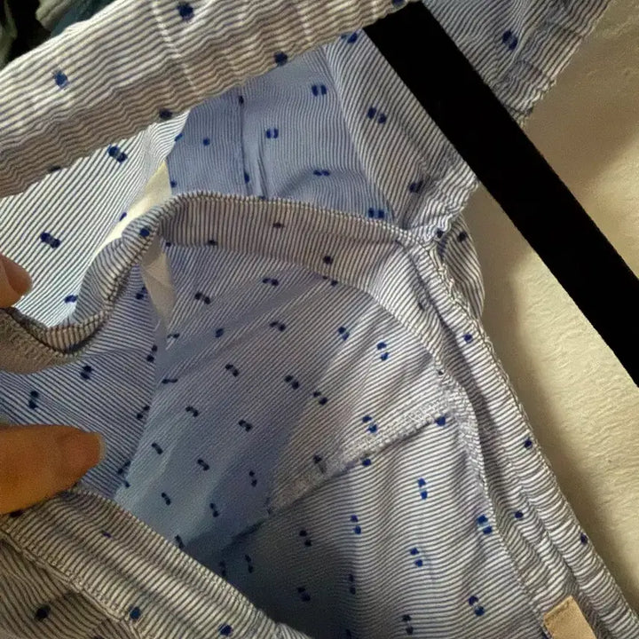 [BUNJANG] H&amp;M Blue Striped Two-Way Off-Shoulder Long Dress / [H&amp;M]블루 스트라이프 투웨이 오프숄더 롱 원피스