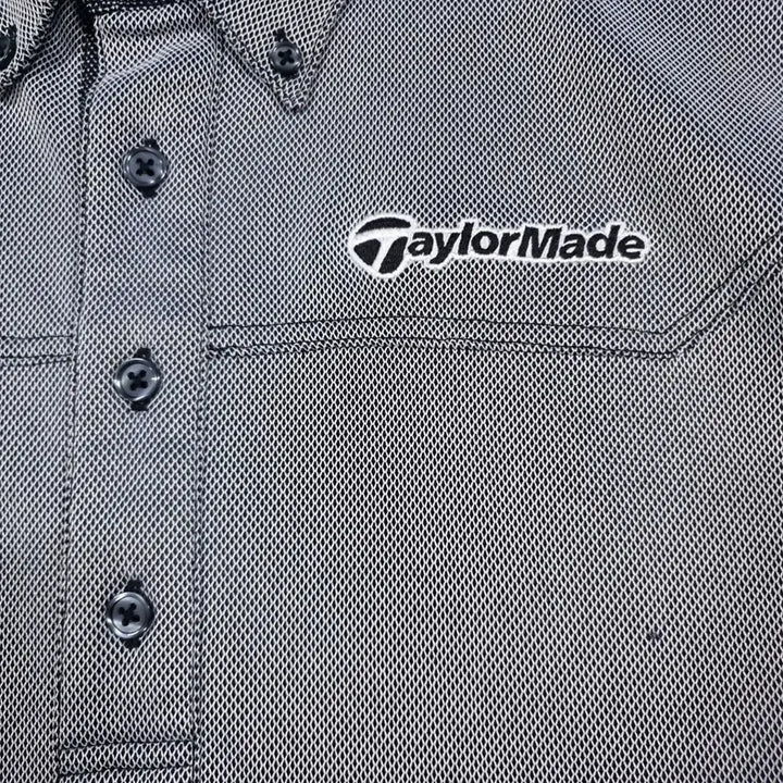 [BUNJANG] TaylorMade Golf Button-Down Polo Shirt (Gray) / M (95) 테일러메이드 골프 버튼다운 반팔 카라티 폴로 셔츠 그레이