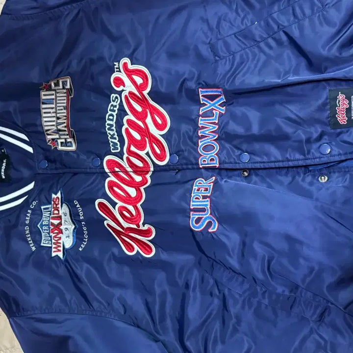 [BUNJANG] Weekenders Kellogg Stadium Jacket Blue / 위캔더스 켈로그 스타디움 자켓 블루