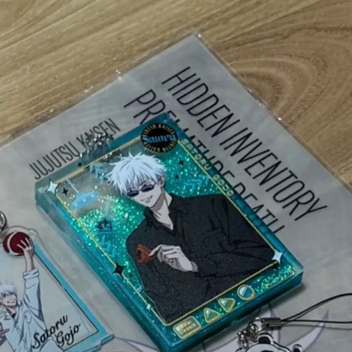 [BUNJANG] Jujutsu Kaisen Gojo Satoru Acrylic Keyring / 고죠 사토루 글리터 아크릴 블록 GIGO