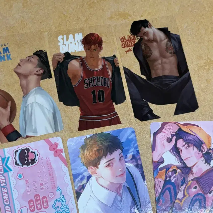 [BUNJANG] Slam Dunk Transparent Photocard Set - Seo Tae-Woong, Kang Baek-Ho, Lee Myung-Heon / 슬램덩크 농바님 투명포카 서태웅 강백호 이명헌 포카
