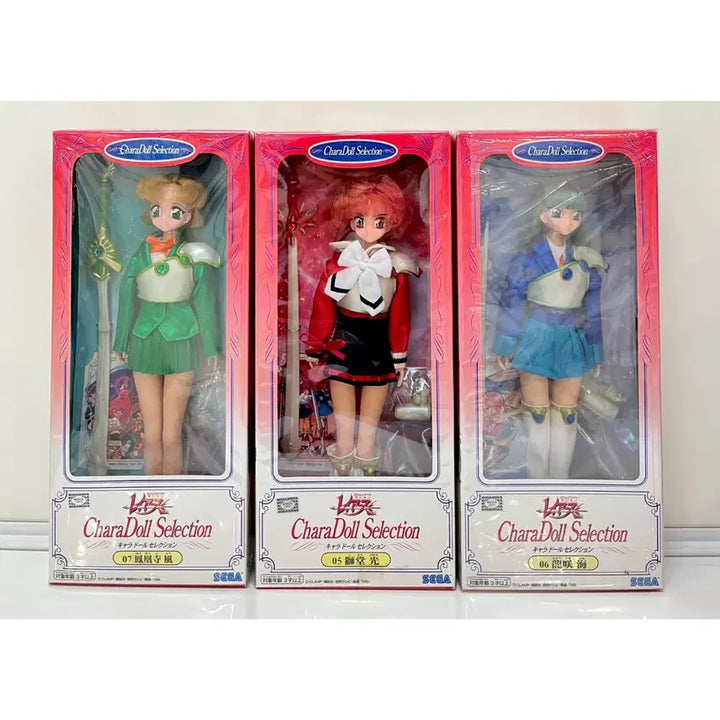 [BUNJANG] CLAMP Magic Knight Rayearth Selection Doll Figure Set / [고전] 마법기사레이어스 셀렉션돌인형피규어 3종세트 클램프히카루우미후우