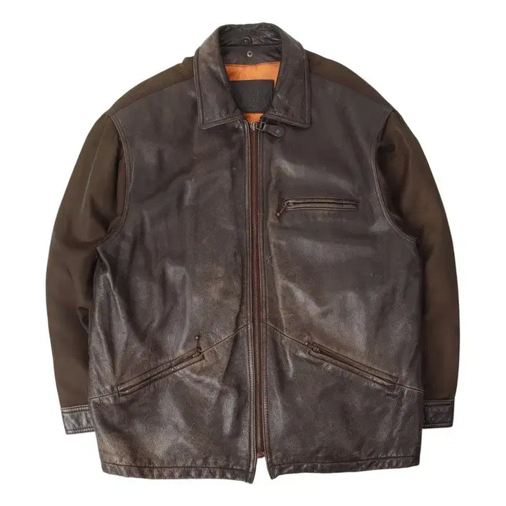 [BUNJANG] Modus Vivendi Vintage Cow Leather Jacket / 90s modus vivendi 빈티지 카우레더 자켓