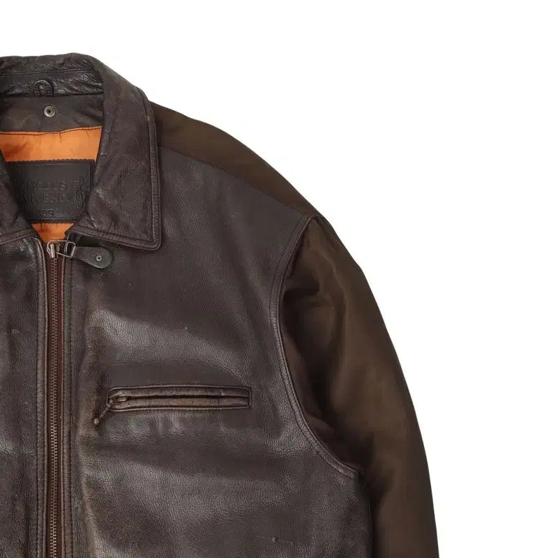 [BUNJANG] Modus Vivendi Vintage Cow Leather Jacket / 90s modus vivendi 빈티지 카우레더 자켓