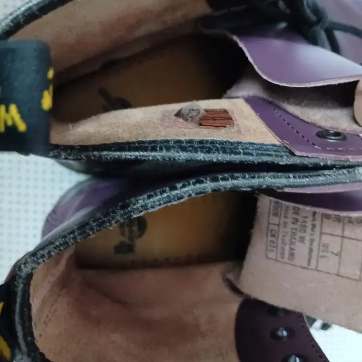 [BUNJANG] Dr. Martens Purple Leather Boots / 닥터마틴 퍼플 레더 부츠