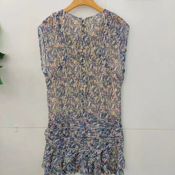[BUNJANG] System Floral Pattern Chiffon Mini Dress / 시스템 플라워 패턴 쉬폰 미니 원피스 55