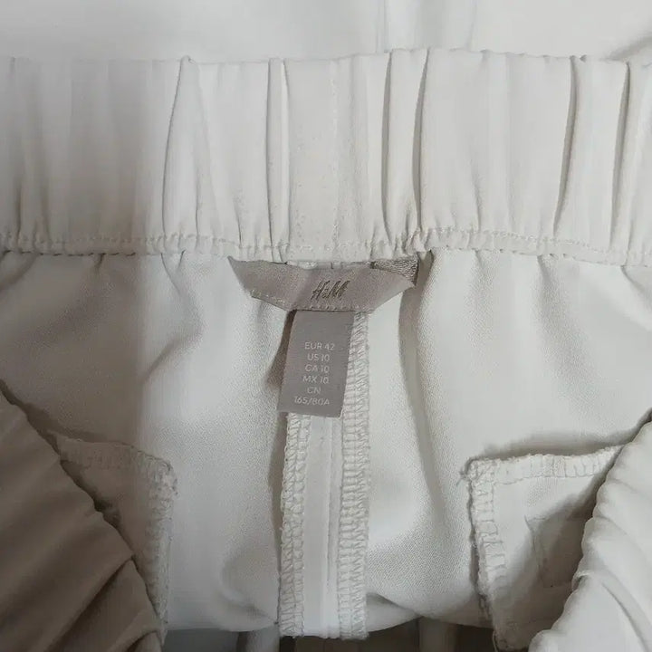 [BUNJANG] H&amp;M Coolmax Wide Pants / H&amp;M 화이트 쿨맥스 와이드 팬츠