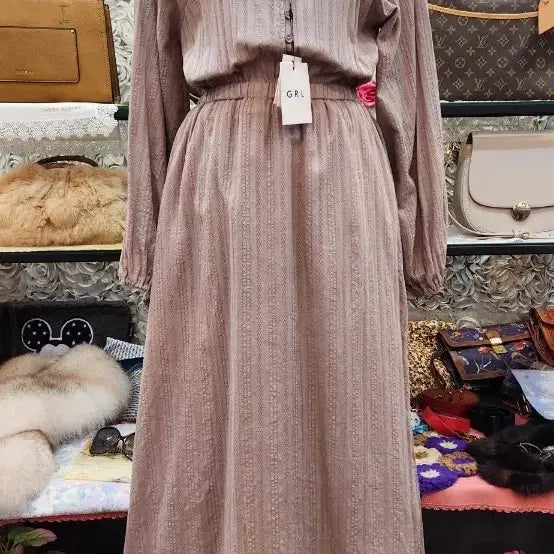 [BUNJANG] GRL 100% Cotton Long Dress (Size 55-66) / GRL 면 100% 롱원피스 (55 66)