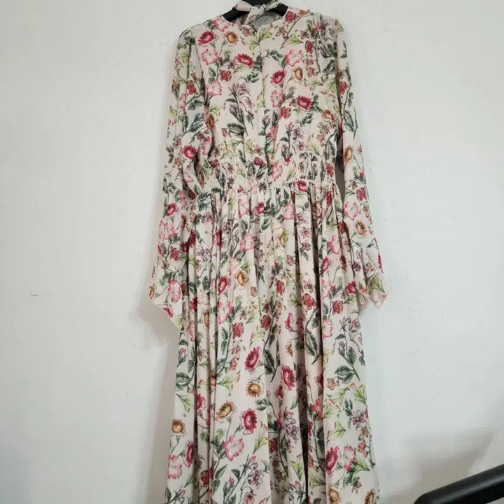 [SOLD OUT] 플라워 롱 원피스 꽃무늬 쉬폰 드레스