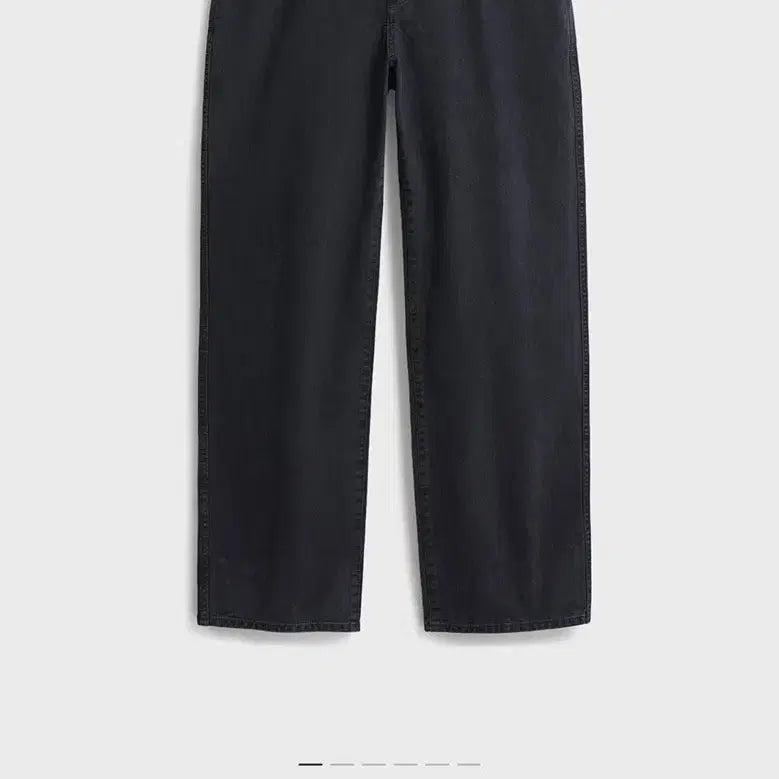 [BUNJANG] Pottery One-Washed Wide Denim (Washed Black, Size 4) / 포터리 원워시드 와이드데님(구성택 비닐 풀구성품,워시드블랙,4사이즈)
