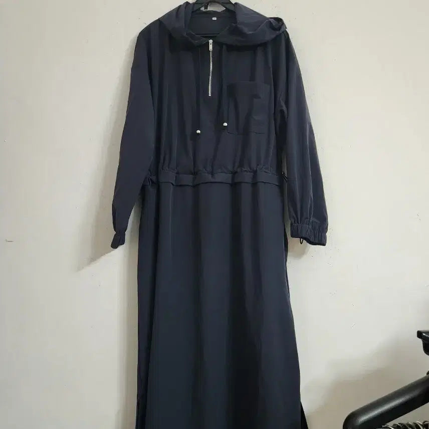 [SOLD OUT] 후드 롱 야상 네이비 여성66