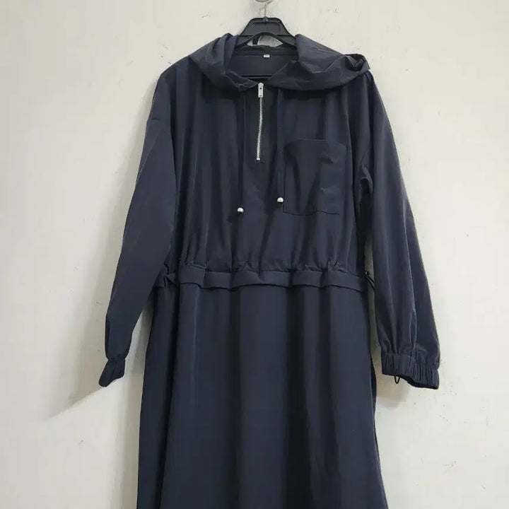 [SOLD OUT] 후드 롱 야상 네이비 여성66