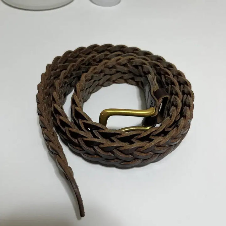 [SOLD OUT] 드레익스 위빙 벨트 브라운 M