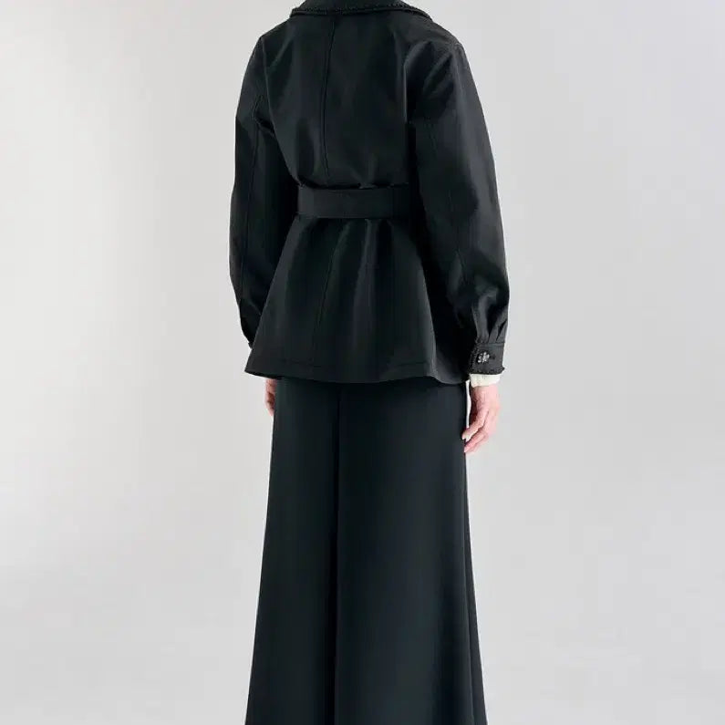 [SOLD OUT] 새상품)랑방 LANVIN COLLECTION 트리밍 벨티드 오픈 자켓
